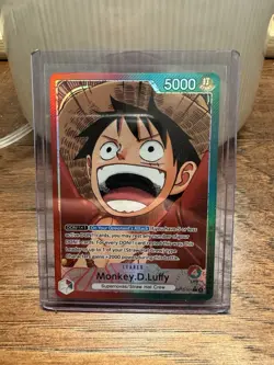 One Piece Monkey D Luffy (Alt Art Leader) OP13-001 Carrying On His Will MINT - Image 2