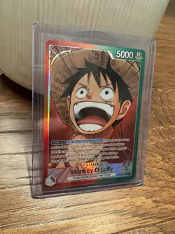 One Piece Monkey D Luffy (Alt Art Leader) OP13-001 Carrying On His Will MINT - Image 4