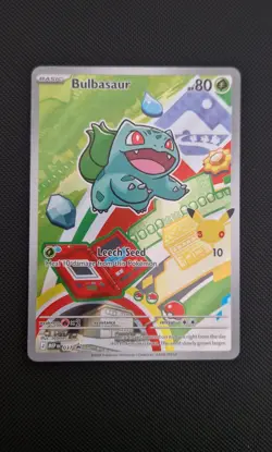 Pokemon TCG - Bulbasaur - MEP 037 -First Partners Illustration Black Star Promo - Image 1