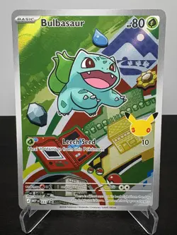 Pokemon TCG Bulbasaur Black Star Promo MEP 037 - First Partners Illustration - Image 1