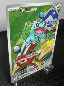 Pokemon TCG Bulbasaur Black Star Promo MEP 037 - First Partners Illustration - Image 2