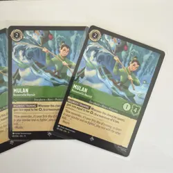 Mulan Resourceful Recruit 69/204 Super Rare Disney Lorcana TCG Winterspell X3 - Image 2
