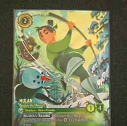 Disney Lorcana Winterspell Mulan - Resourceful Recruit Enchanted Holo 229/204 EN - Image 1