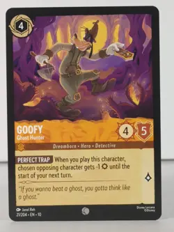 Goofy - Ghost Hunter - LORCANA - Whispers in the Well - 21/204 - singles - Image 1