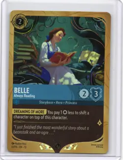 Belle Always Reading - Promo League 13/P4 - Disney Lorcana Attack Of The Vine - Image 1
