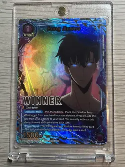 Sung Jinwoo Winner UEPR/SLG-1-019 FOIL Solo Leveling Union Arena Promo Card NM - Image 1