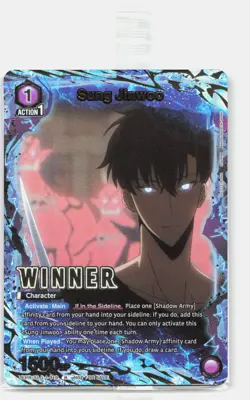 Sung Jinwoo Winner FOIL Solo Leveling Union Arena Promo Card SLG-1-019 Sealed - Image 1