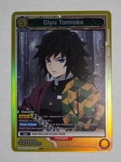 Giyu Tomioka Union Arena TCG Demon Slayer, SUPER RARE (SR) FOIL - Image 1