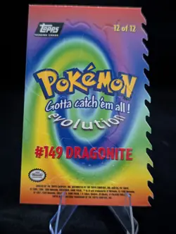 1999 Topps Pokemon Movie Die-Cut #149 Dragonair - Image 4