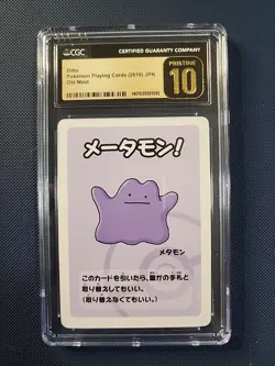 2019 POKEMON PLAYING CARDS OLD MAID - JPN DITTO CGC 10 PRISTINE - Image 1