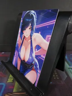 Yelan Genshin Impact Custom Art Card NM Video Game Waifu Collectible - Image 2