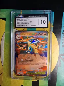 Pokemon Mega Charizard Y ex 030 Ultra Rare Black Star Promo - CGC 10 GEM MINT - Image 2