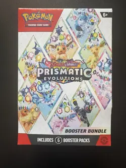 Pokemon TCG: S&V Prismatic Evolutions Booster Bundle (6pks) Factory Sealed - Image 1