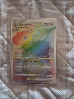 Dragonite VSTAR 081/078 Rainbow Secret Rare Pokemon GO NM Pokemon Card TCG - Image 1
