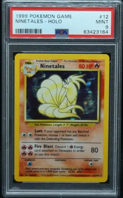 1999 Pokemon Base Set Ninetales PSA 9 Mint Holo 12/102 - Image 2