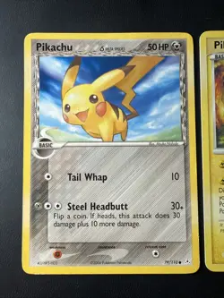 Pokemon Pikachu TCG Delta Species Holon Phantoms Card 79/110 & Pikachu 71/99 - Image 2