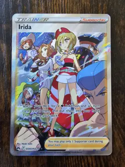 Pokemon SWSH Crown Zenith Irida Galarian Gallery Full Art GG63/GG70 Near Mint - Image 1