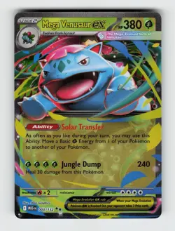 Mega Venusaur ex 003/132 Holo Double Rare Mega Evolution Pokemon 2025 Near Mint - Image 1