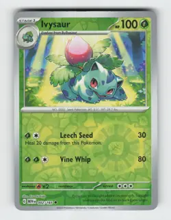 Ivysaur 002/165 Reverse Holo Uncommon 151 Pokemon 2023 Near Mint - Image 1