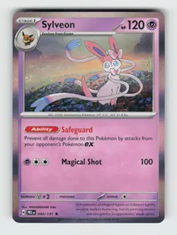 Sylveon - 040/131 - Prismatic Evolutions - Pokemon - Rare - Holo NM - Image 1