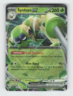 Spidops ex 019/198 Holo Double Rare Scarlet & Violet Pokemon 2023 Near Mint - Image 1