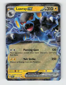 Luxray ex 068/167 Holo Double Rare Twilight Masquerade Pokemon 2024 Near Mint - Image 1