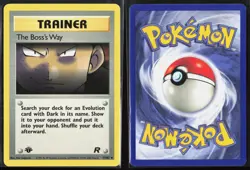 The Boss's Way 73/82 - Pokemon 1st Edition Team Rocket - Uncommon - LP - Image 3