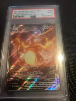 PSA 9 2022 Pokemon SWSH Ultra Premium Black Star Promo Charizard VMAX FA #261 - Image 1