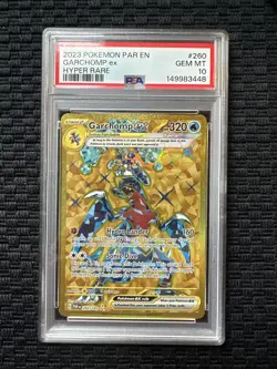 PSA 10 Garchomp ex 260/182 Hyper Rare Gold Paradox Rift Pokemon GEM MINT - Image 1