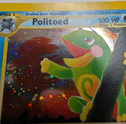 Pokemon Card Neo Discovery Politoed 8/75 Unlimited Holo Rare - Image 3