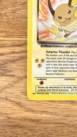 Pokemon Company Dark Raichu Team Rocket Holo Secret Rare 83/82 ENG Unlimited - Image 5