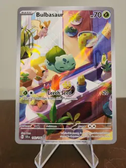 Bulbasaur Stellar Crown Illustration Rare Holo 143/142 English - Image 1