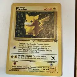 Pokemon TCG Pikachu 1 Wizards Black Star Promos MP - Image 1