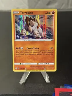 Pokemon - Silver Tempest - Terrakion 097/195 - Holo Rare - NM/M - Image 1