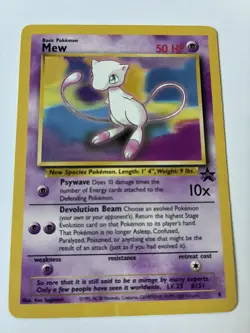 1999 Pokemon TCG - WOTC Black Star Promo - Mew #8 - LP Base Set - Image 1