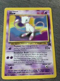 1999 Pokemon TCG - WOTC Black Star Promo - Mew #8 - LP Base Set - Image 2