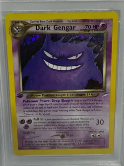 Pokemon TCG Dark Gengar 6/105 Neo Destiny 1st Edition Holo PSA 8 2002 - Image 3