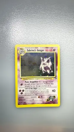 Wizards Sabrina's Gengar Gym Challenge Holo Rare 14/132 English 2000 HP80 - Image 1