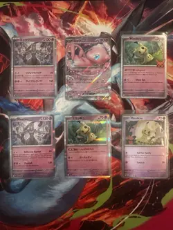 Mewtwo, Mew & Mimikyu Holo Lot (6) EN/JPN Psychic Spooky Pokemon Cards - Image 1