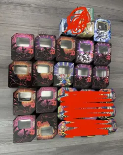 HUGE LOT OF 15 TINS POKEMON TCG Team Rocket - Image 1