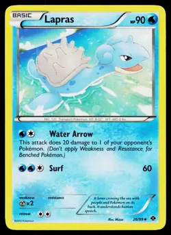 Lapras 26/99 Uncommon Next Destinies Pokemon Lightly Played - Image 1