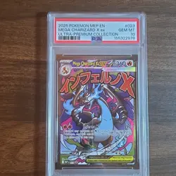 Pokemon TCG Mega Charizard X ex 023 Me: Mega Evolution Promo Holo PSA 10 - Image 1