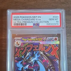 Pokemon TCG Mega Charizard X ex 023 Me: Mega Evolution Promo Holo PSA 10 - Image 3
