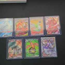 Pokemon TCG Paradox Rift 7-Card English Holo Full Art ex Lot Great Tusk - Image 1