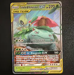 Celebi & Venusaur GX 1/181 SM-Team Up Ultra Rare Holo EN - Image 1