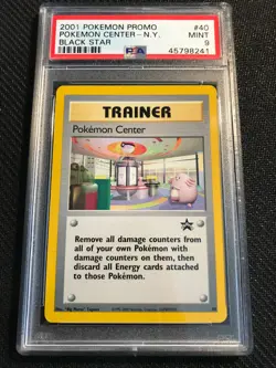 PSA 9 MINT Pokemon Center 40 Black Star Promo Pokemon Card - Image 1