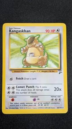 Kangaskhan 26/130 Rare Base Set 2 Pokemon Near Mint - Image 2