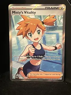 Pokemon TCG Misty Vitality Trainer Ultra Rare Holo 111/084 Near Mint Pack Fresh - Image 2