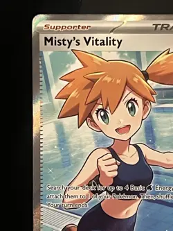 Pokemon TCG Misty Vitality Trainer Ultra Rare Holo 111/084 Near Mint Pack Fresh - Image 3