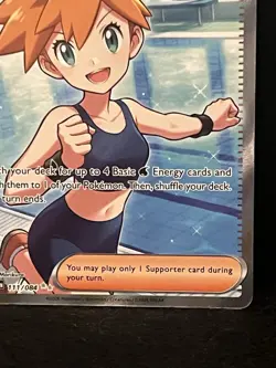 Pokemon TCG Misty Vitality Trainer Ultra Rare Holo 111/084 Near Mint Pack Fresh - Image 5